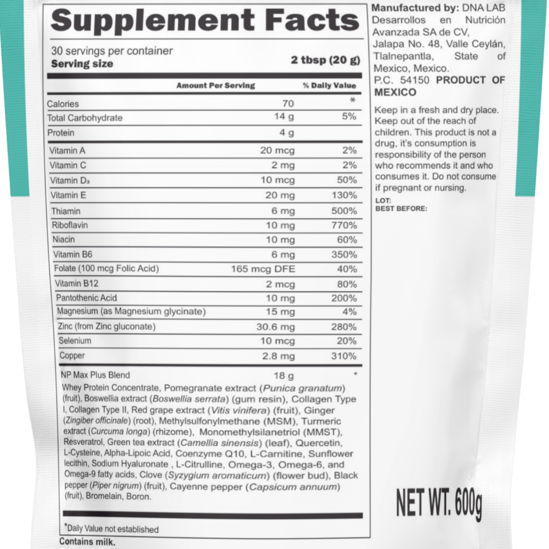 NP MAX PLUS – Advanced Nutritional Powder