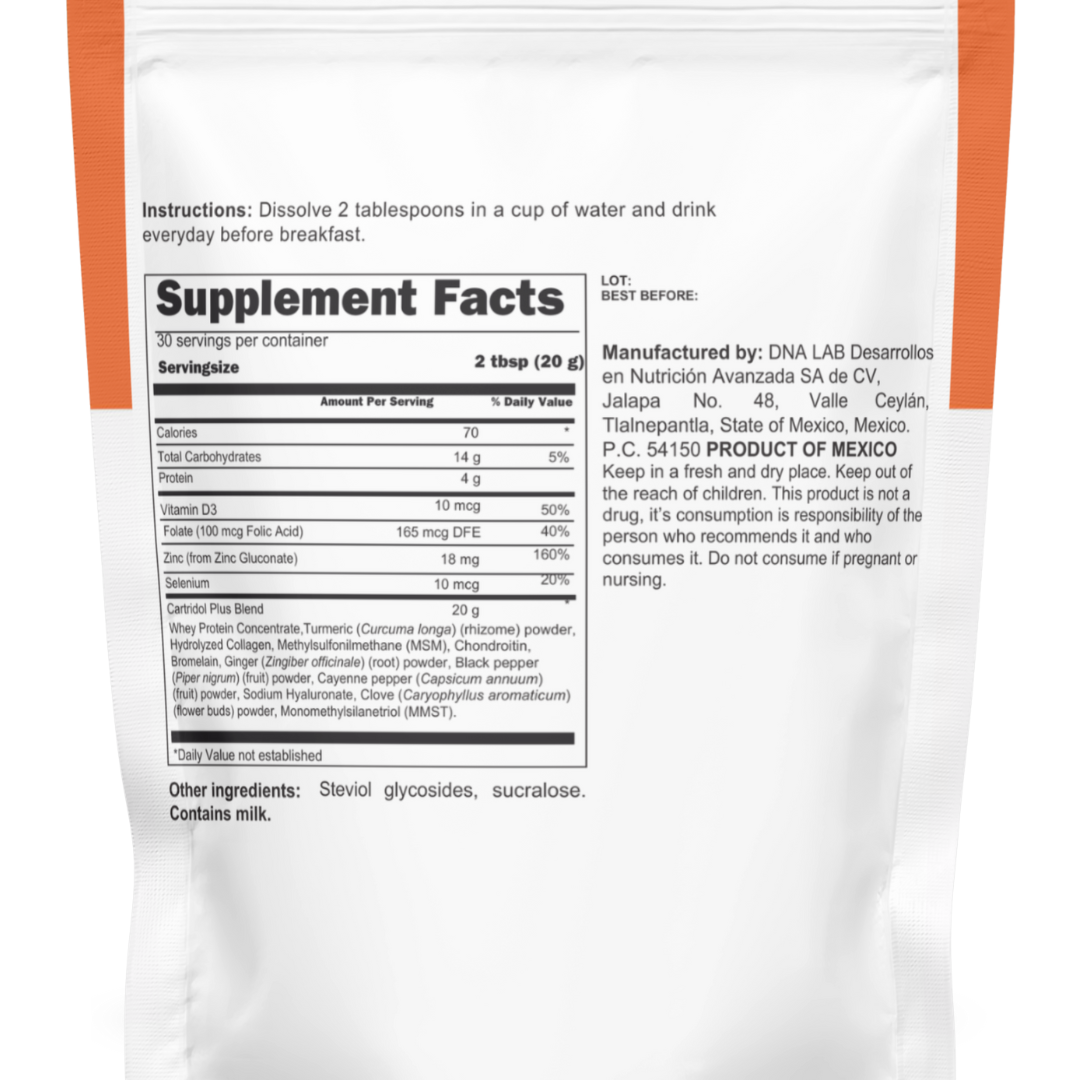 CARTRIDOL PLUS – Joint Support Nutritional Powder